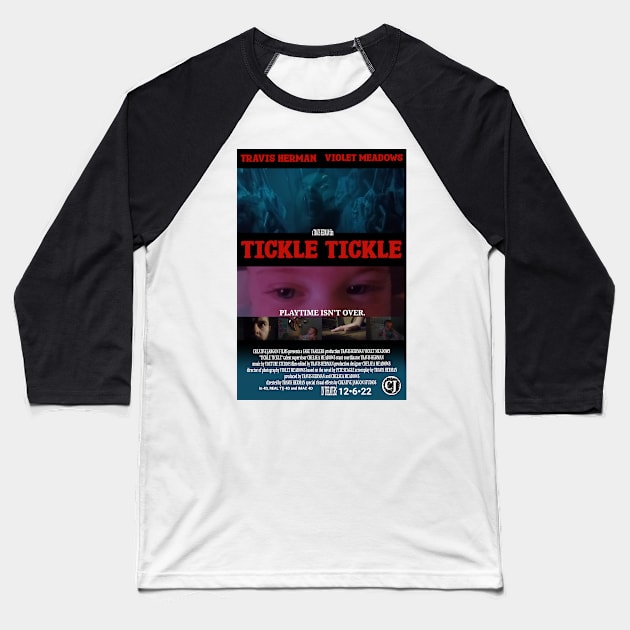 TICKLE TICKLE | Movie Poster | Horror Parody Baseball T-Shirt by CreativeJargon